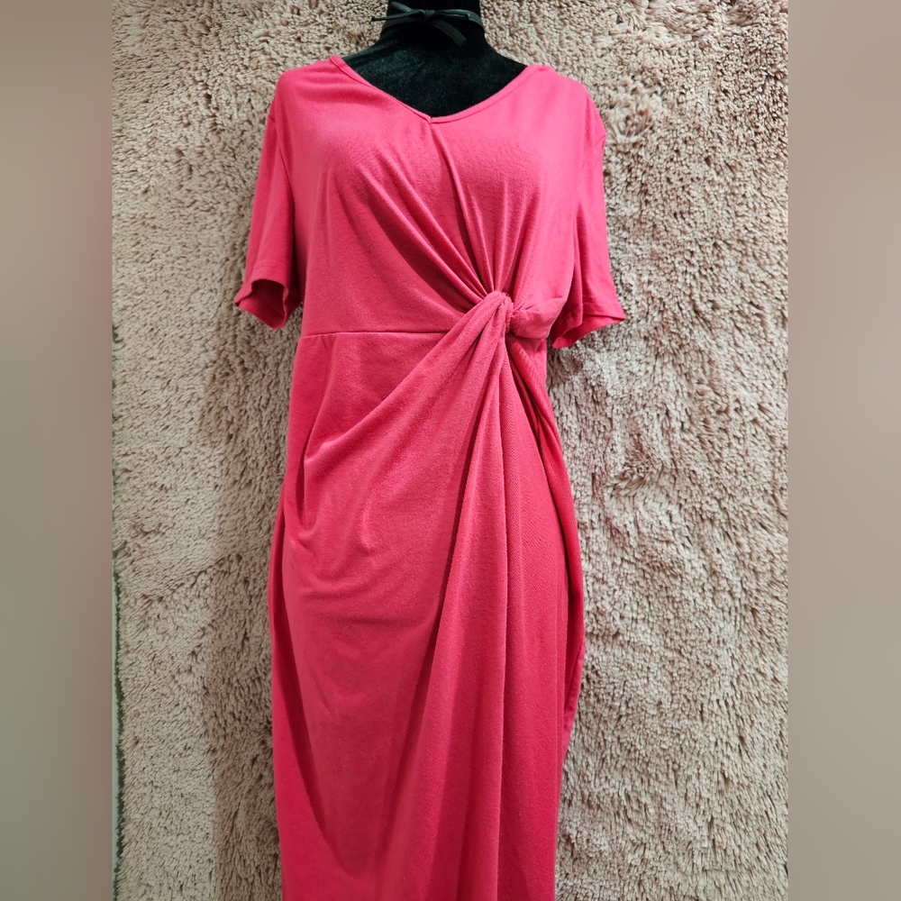 Shein V Neck Twist Front Dress
